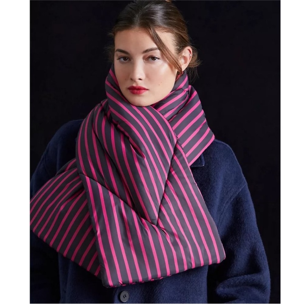 NWT Maeve Anthropologie Puffer Scarf Pink